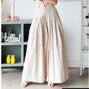 Oli & Hali Cream Wide Leg Pants
